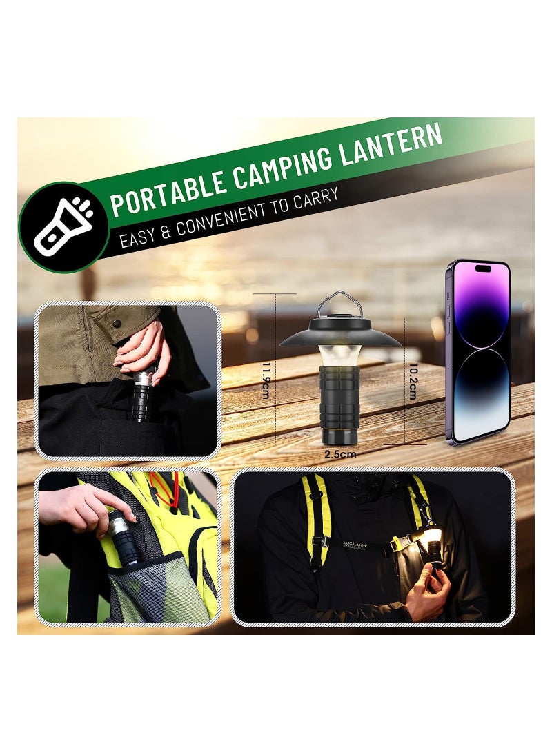 KASTWAVE فانوس تخييم LED قابل لإعادة الشحن، مصباح عتيق مع خطاف للتعليق، ضوء طوارئ محمول مقاوم للماء، مصباح يدوي، 2200 مللي أمبير - Image 4