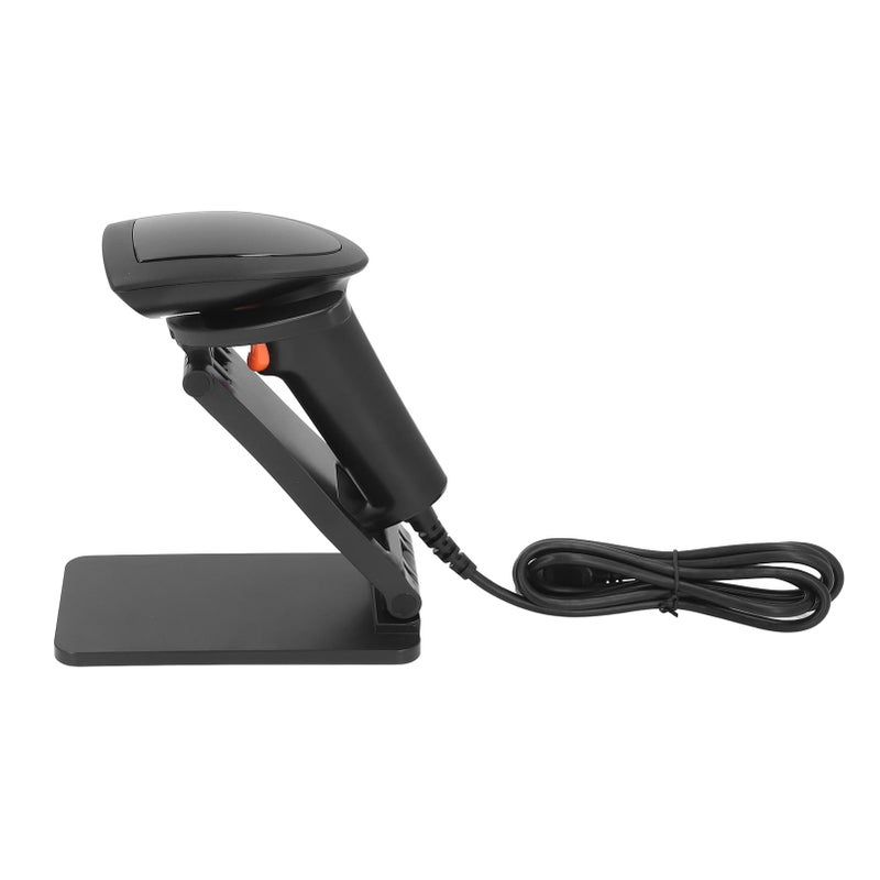 Ergonomic 1D 2D Barcode Scanner with Stand USB Wired Handheld Reader for Supermarket Warehouse Inventory Tracking - Image 3