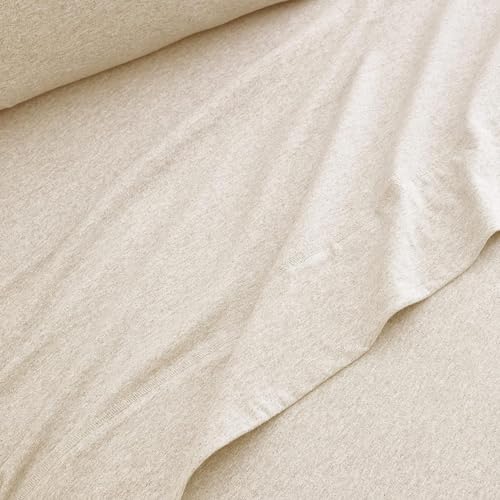 BED INC Road Trip America Jersey Sheets King Set - Cotton (4 Pieces) All Seasonal Deep Pockets Soft Cozy Knit Stretchy Bed Sheets - Hotel and Residential Quality (Oatmeal, King) - Image 4