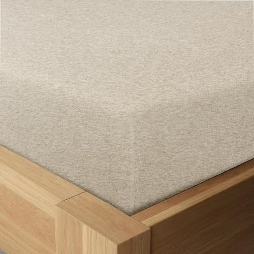 BED INC Road Trip America Jersey Sheets King Set - Cotton (4 Pieces) All Seasonal Deep Pockets Soft Cozy Knit Stretchy Bed Sheets - Hotel and Residential Quality (Oatmeal, King) - Image 5
