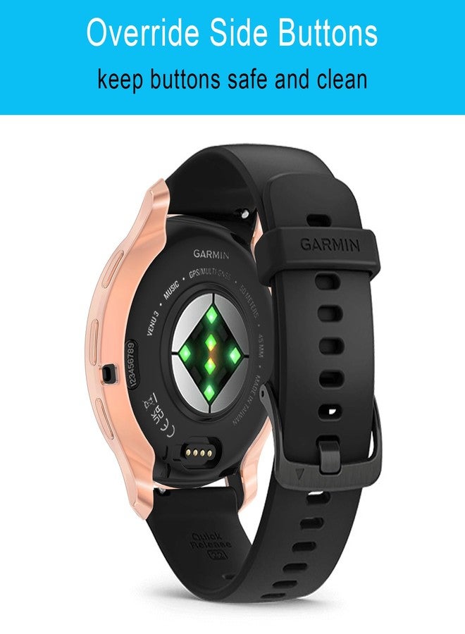 RICHONE [5Pack] RICHONE Screen Protector Compatible with Venu 3S GPS Smartwatch 41mm Case for Garmin Venu 3S Cases Resist Scratched Full Covers Flexible TPU Screen Protectors - Image 4
