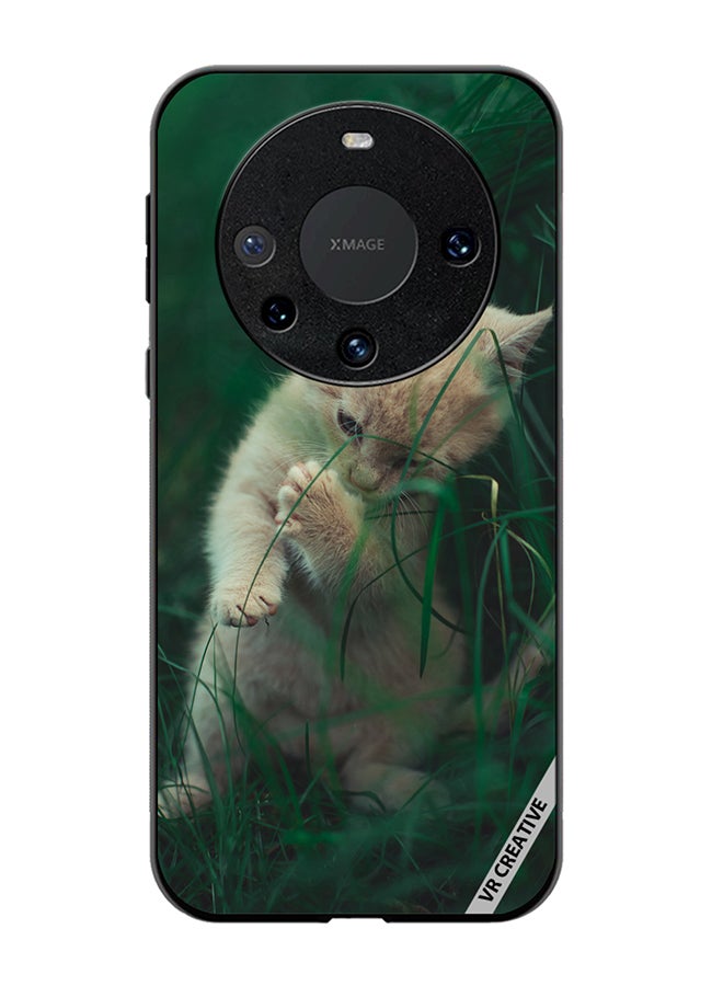 VR CREATIVE Protective Case Cover For Huawei Mate 60 Pro Playing Kitten Design Multicolour - Image 1