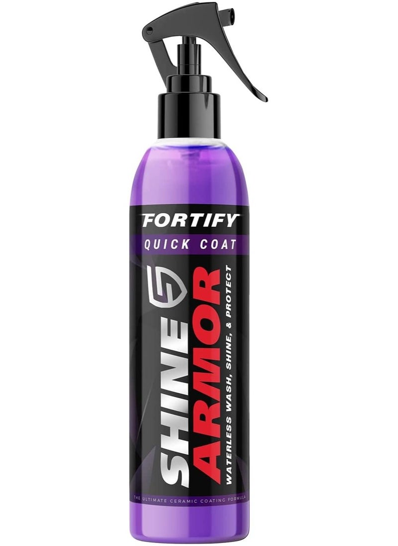 SHINE ARMOR - SHINE ARMOR Fortify Quick Coat Ceramic Coating Car Wax Polish Spray Waterless Car Wash and Wax Hydrophobic Top Coat Polish and Polymer Paint Sealant Detail Protection - Image 1