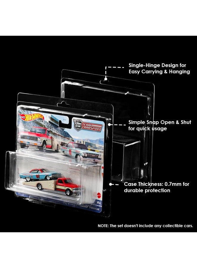baskiss 12 Pack Protector Cases Compatible with Hot Wheels Team Transport - 0.7mm Thick PET Clear Clamshell Display & Storage Blister Protective Covers (12)  - Image 5