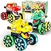 Tsomtto Monster Truck Toys Dinosaur Cars for Toddlers 13 Press and Go Cars Truck Toys for 1 2 3 4 5 Year Old Boys Girls Gift Light Up Boy Toy Dinosaur Cars for 2 3 4 One Two Year Old Boy Birthday Gifts - Image 3