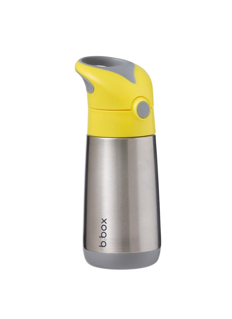 b.box bbox 12 oz Insulated Water Bottle Keeps Drinks Cold up to 8 Hours Warm up to 6 Hours Triple Wall Stainless Steel Kids Water Bottle wFree Flow Silicone Straw Top Leakproof  Dishwasher Safe 