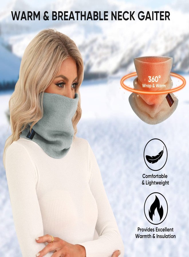 TICONN Neck Gaiter Face Cover Scarf, Breathable Sun & Wind-proof for Skiing Fishing Hiking Cycling, Candy Red, M - Image 3