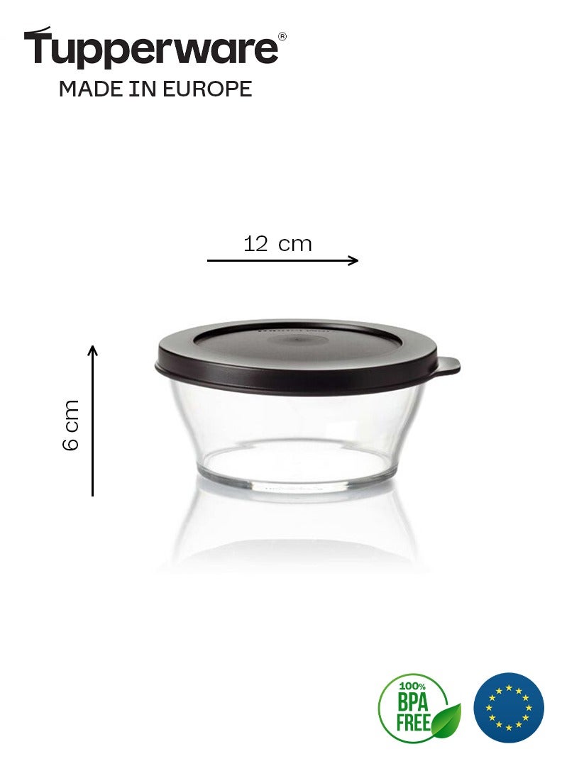 توبروير مرطبان تقديم  شفافة بغطاء أسود  290مل من تابروير - Image 2