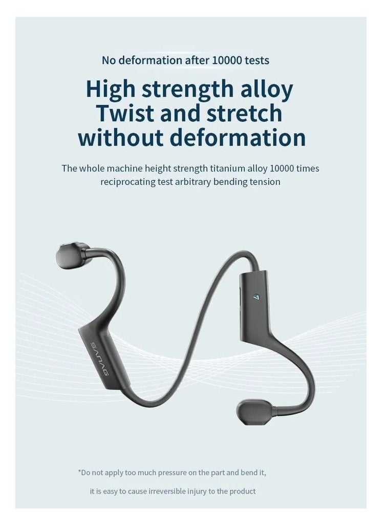 Sanag A7s waterproof Sweatproof Directional air conduction headphones BT wireless Bone Conduction Headset