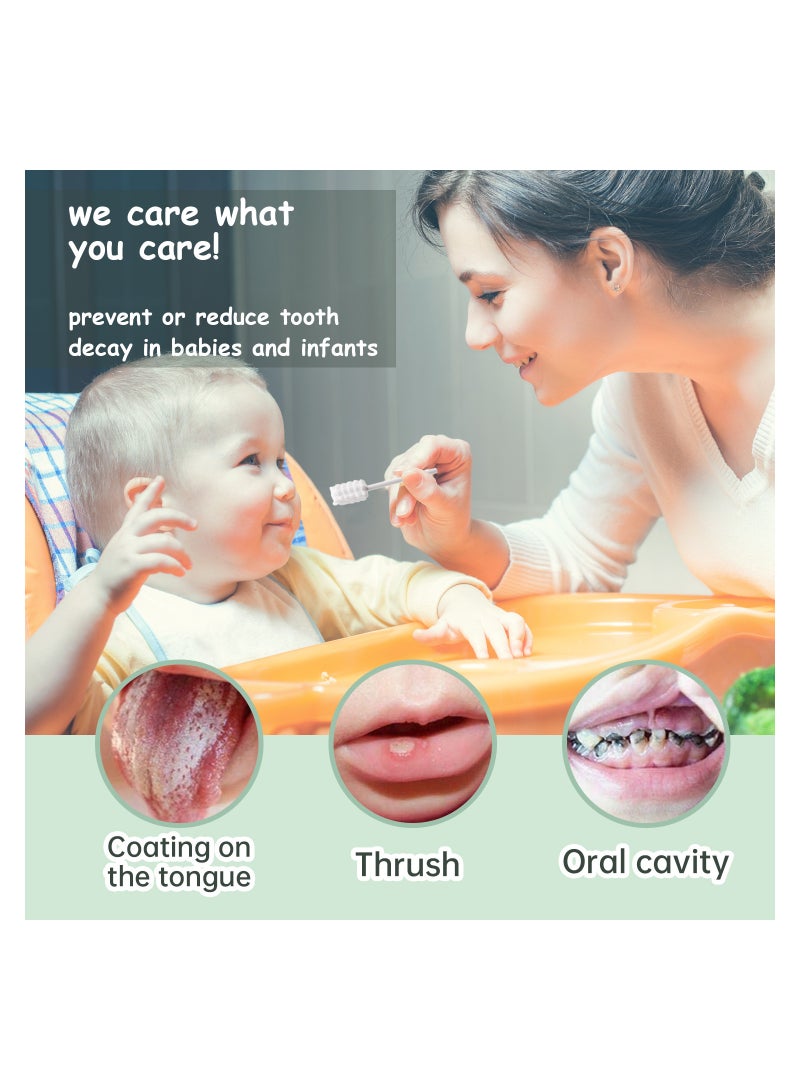 Baby Sailing Baby Tongue Cleaner, Baby Toothbrush, Tofant Upgrade Gum Cleaner wiothbrush Inth Paper Handle for Babies Soft Gauze for 0,36 Months Baby (60-Pack)