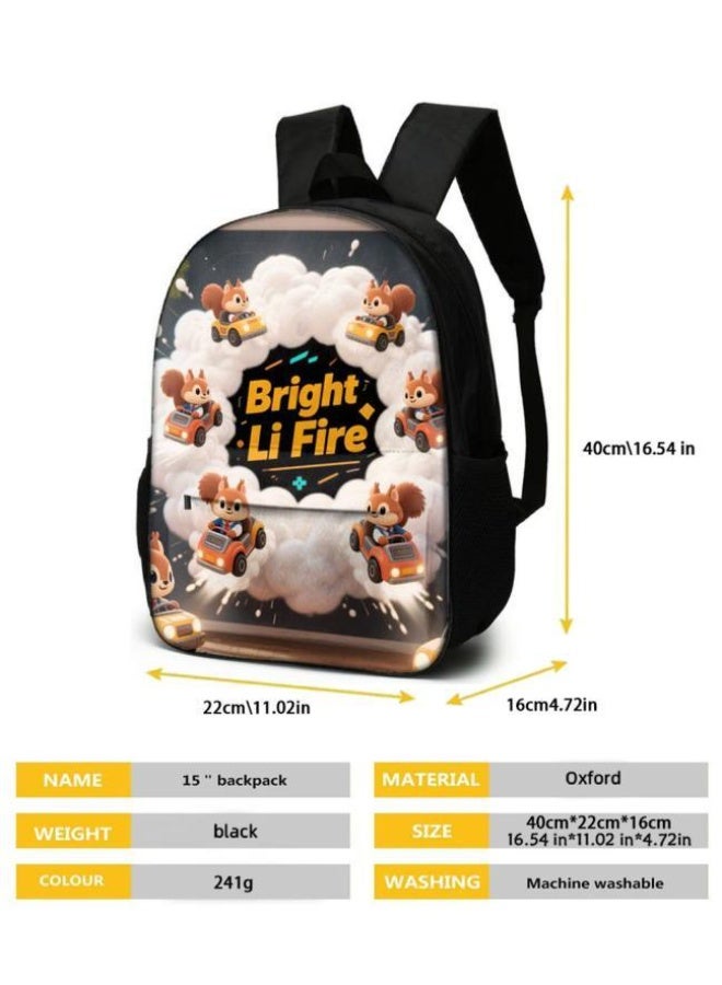 واضح من النار مجموعة من ثلاث قطع من حقائب الرسوم المتحركة، تتعامل بسهولة مع المناسبات المختلفة (الطلاب والأطفال ونزهات الأصدقاء وتسلق الجبال والدراسة وما إلى ذلك) | حقيبة ظهر + حقيبة محمولة باليد + حقيبة قرطاسية | هدايا الموسم المدرسي / العطلات - 57 - Image 5