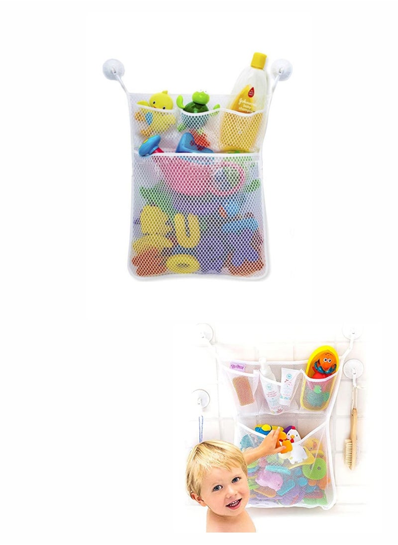 Generic Suction Cup Hook Bathroom Toy Storage Net Bag  - Image 1