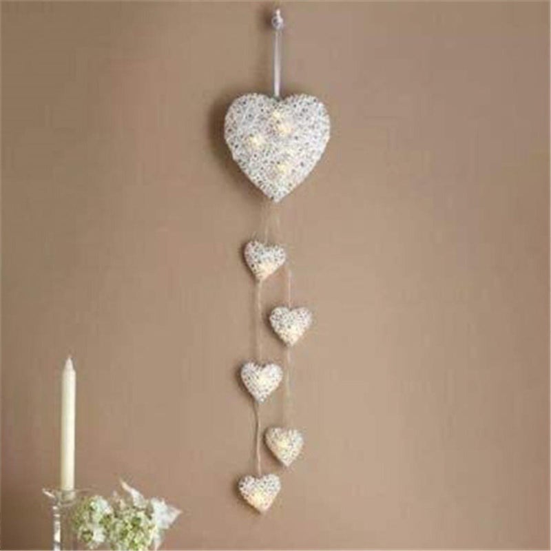 Wicker Heart Shaped Valentine's Day Decoration Gift For Girlfriend - Image 1