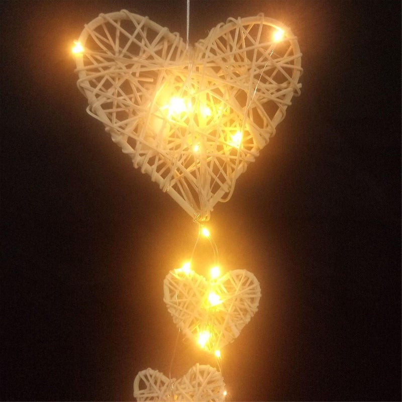 Wicker Heart Shaped Valentine's Day Decoration Gift For Girlfriend - Image 4