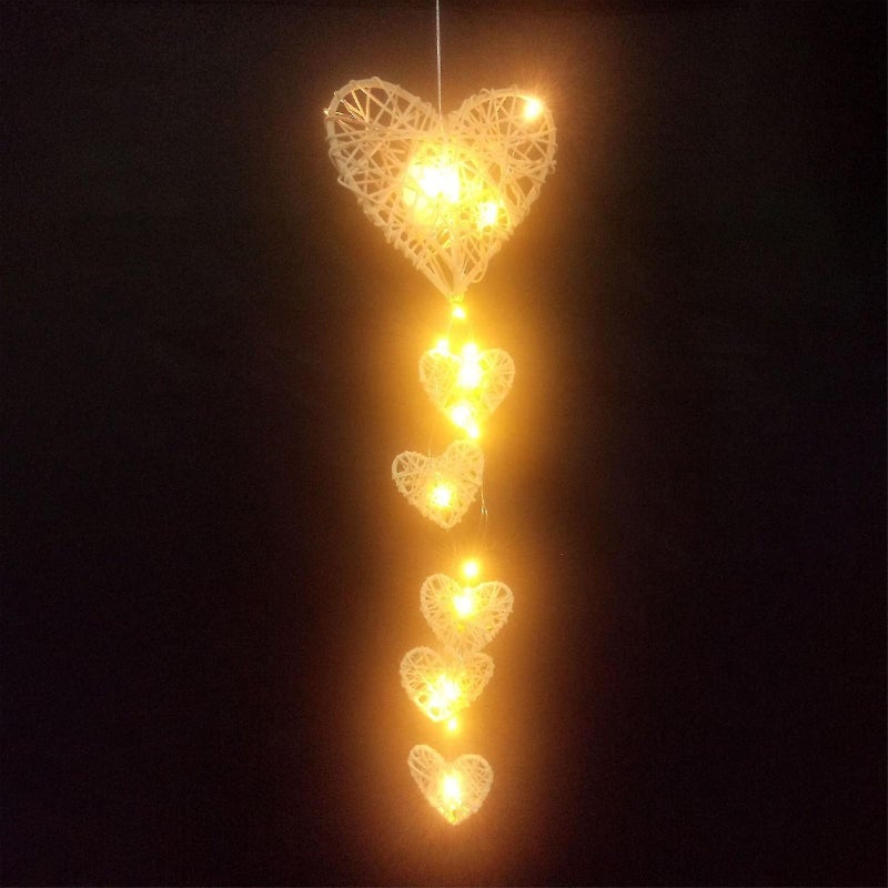 Wicker Heart Shaped Valentine's Day Decoration Gift For Girlfriend - Image 2