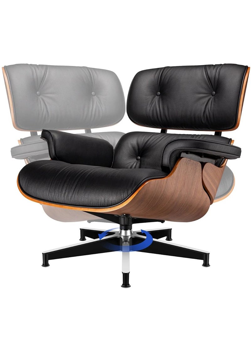 Mahmayi Mahmayi UL UT-9000 Modern Recliner Sofa chair for living room and bedroom with Ottoman - Black  - Image 5