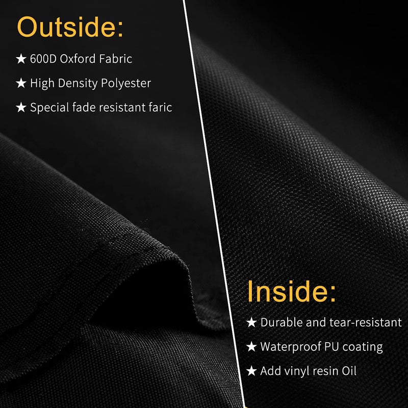 SUPJOYES Grill Cover for Weber Q Series Grills, Grill Cover for Weber Q1200, Q1000 and Q100 Series Portable Grill Cover - Image 4