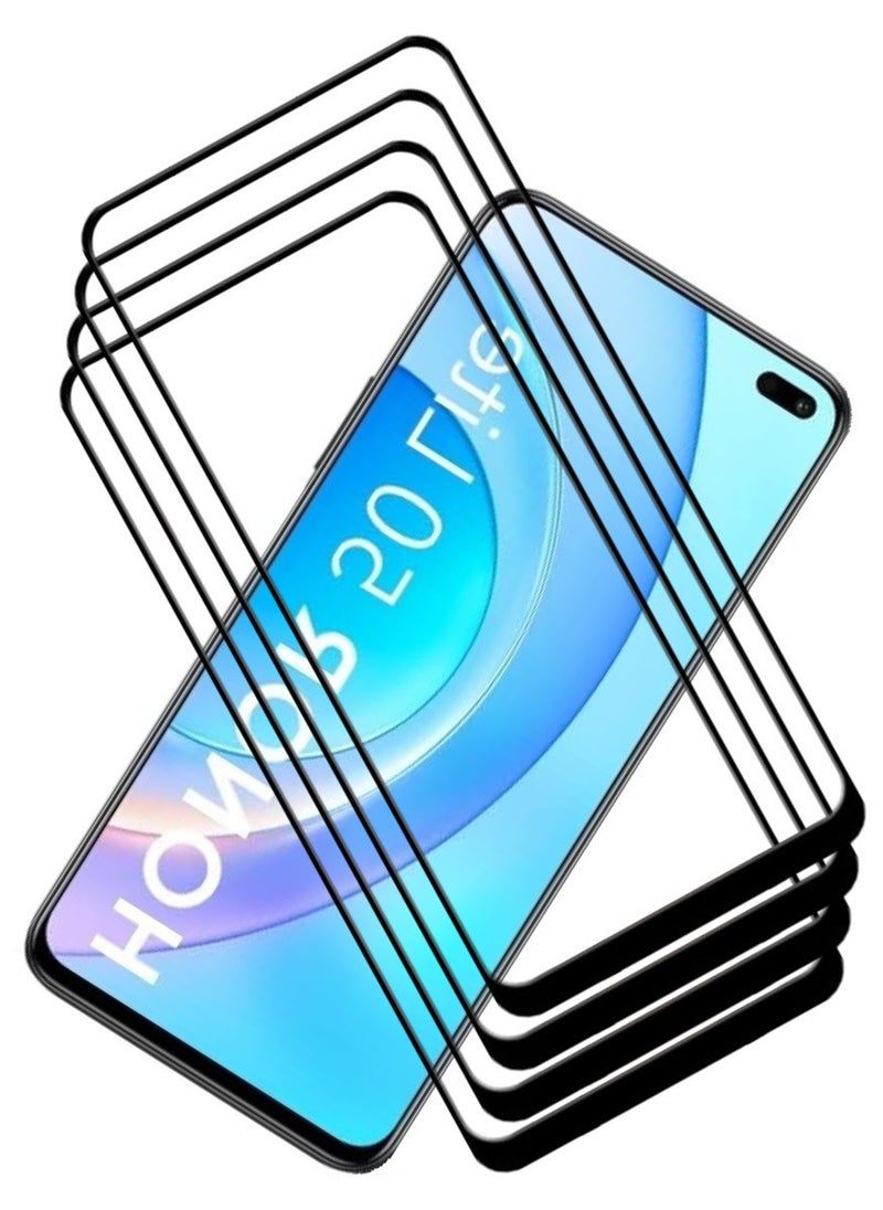 ACLIX 4 Pieces Antistatic ESD Dustproof Premium Quality High Definition Tempered Glass Screen Protector Designed For Honor 50 Lite - Image 1