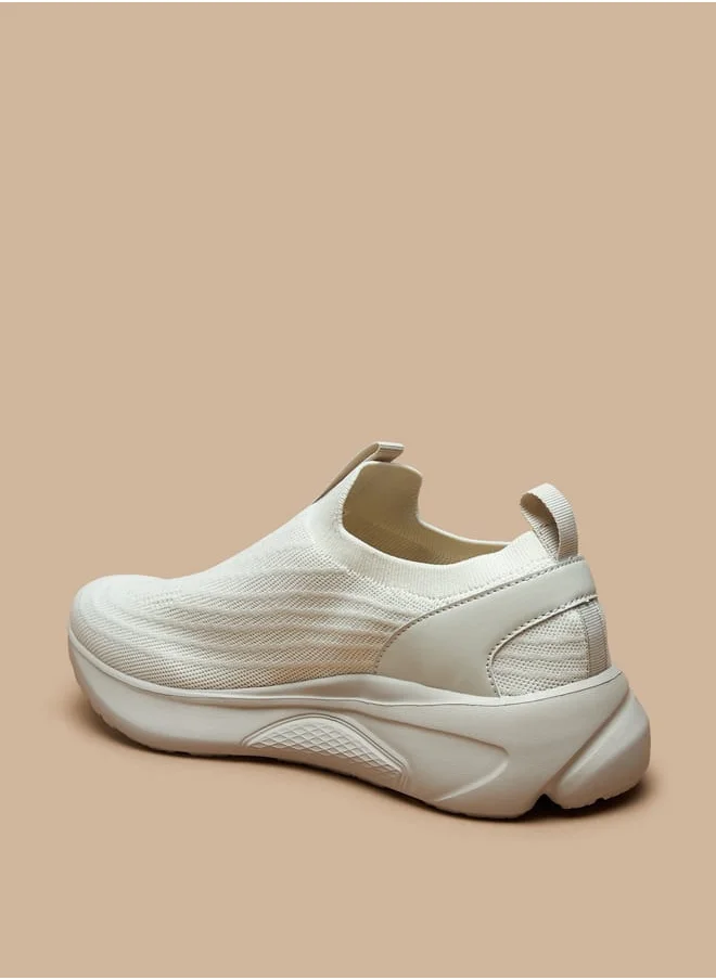 داش Mens Textured Slip-On Sports Shoes