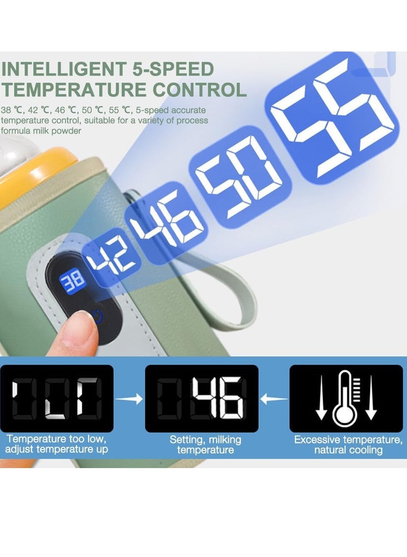 Gonice - Portable Milk Bottle Warmer, USB Bottle Warmer, Adjustable Temperature - Image 1