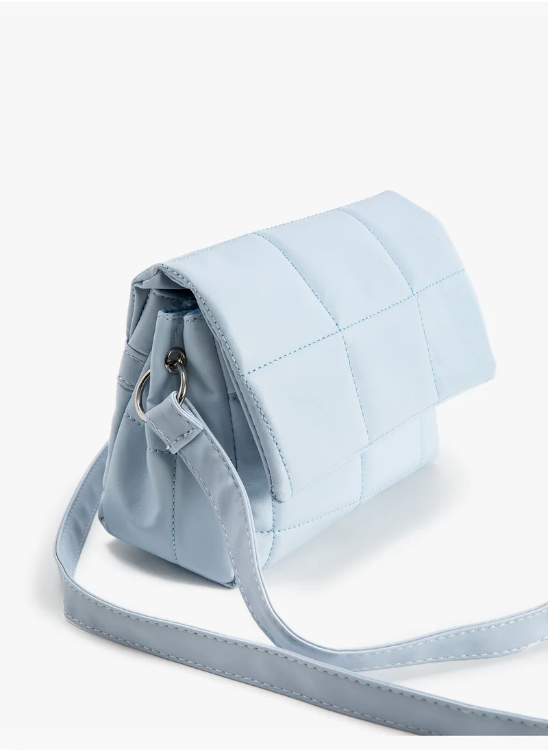 KOTON Quilted Faux Leather Strappy Cross Bag