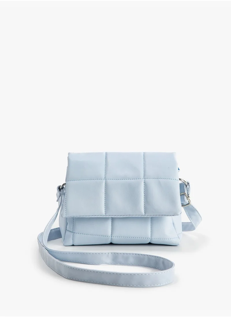 KOTON Quilted Faux Leather Strappy Cross Bag