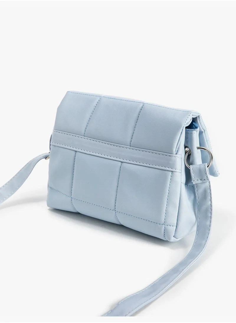 KOTON Quilted Faux Leather Strappy Cross Bag