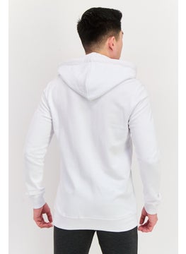 Frankies Bikinis Men Printed Full Zip Long Sleeve Sweatshirts, White  - Image 4
