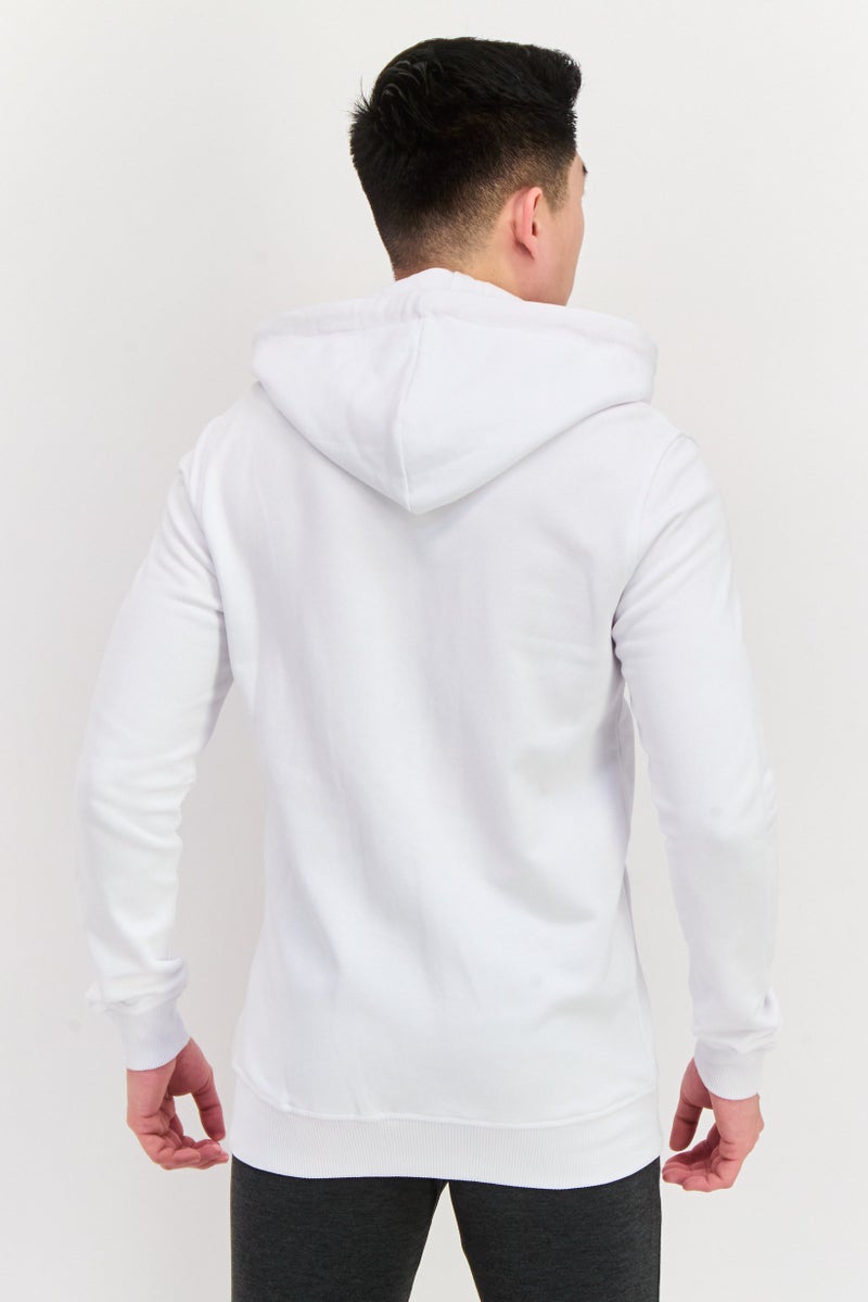 Frankies Bikinis Men Printed Full Zip Long Sleeve Sweatshirts, White  - Image 4