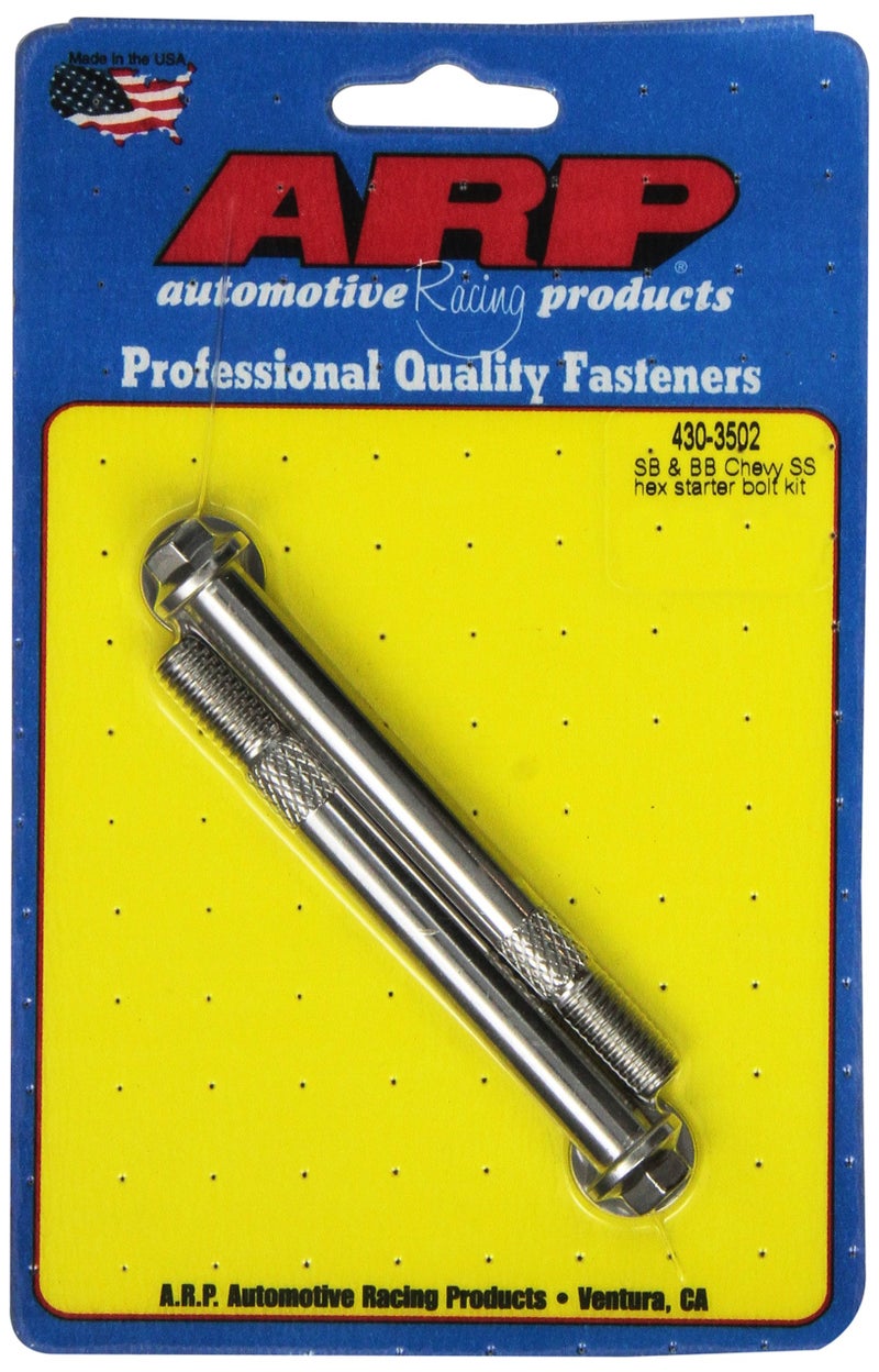 ARP طقم براغي بدء التشغيل ARP 4303502، من الفولاذ المقاوم للصدأ مع رؤوس على شكل سداسي، لتطبيقات مختارة من شيفروليه - Image 2