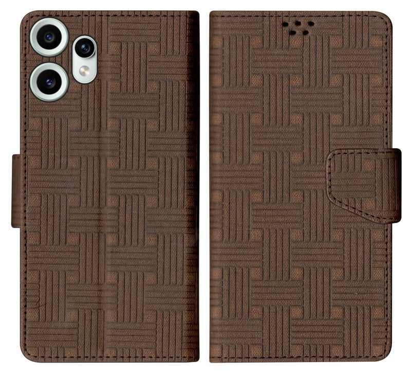 SBMS Flip Cover for CMF by Nothing Phone 2 Pro Back Cover Case with Magnatic Closure | Inbuilt Stand | Card & Money Pocket (Brown) - Image 1