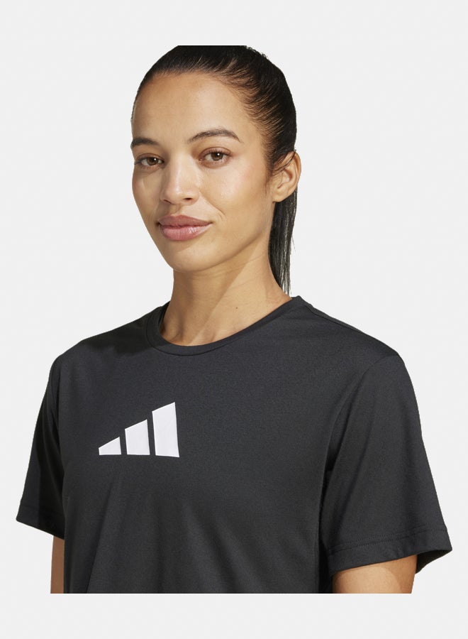 Adidas workout essentials big performance logo training women's t-shirt  - Image 3