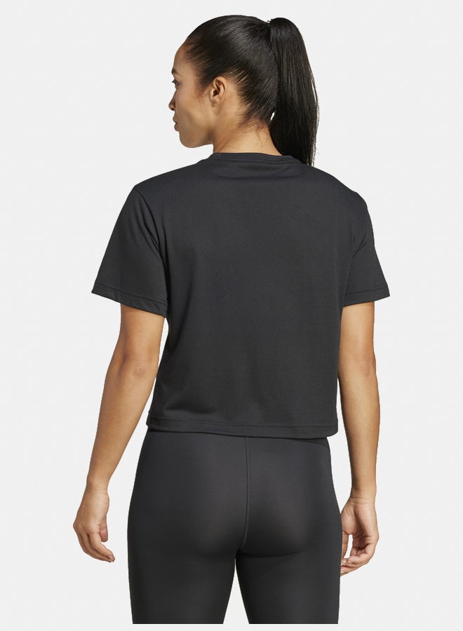 Adidas workout essentials big performance logo training women's t-shirt  - Image 4