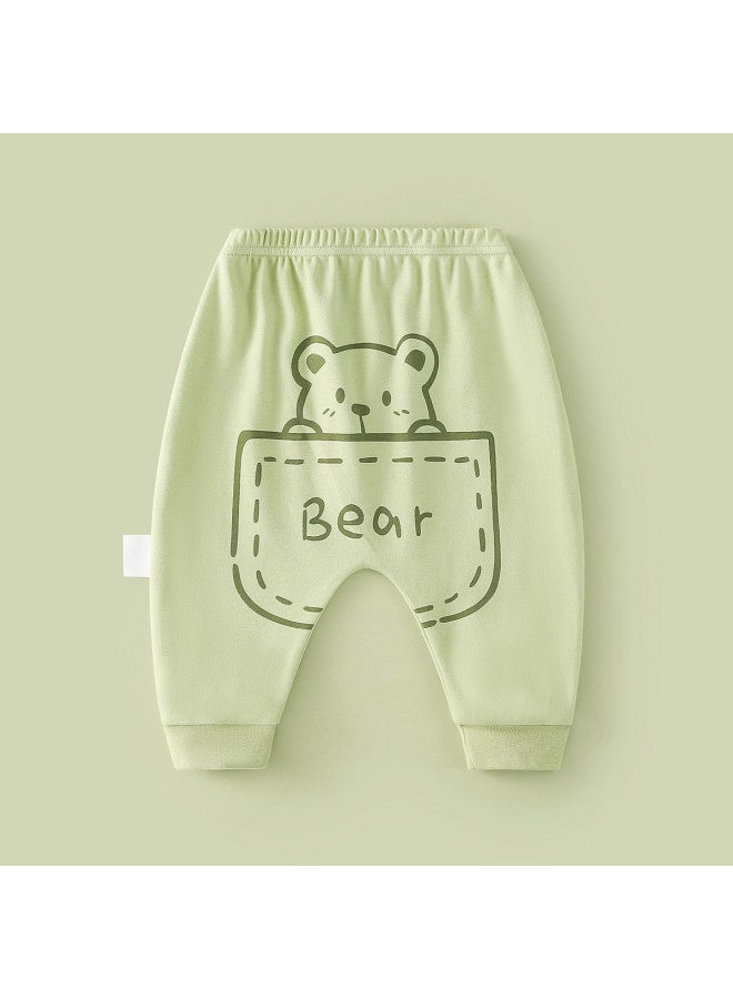 Doxiluka newborn Cotton Pants For Spring & Fall, Unisex Baby Pp Pants, Cute Toddler Casual Bottoms - Image 2