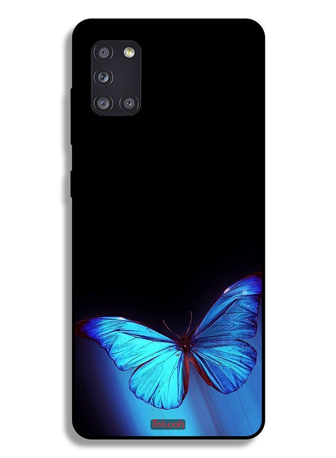 Tolwak غطاء حماية لهاتف سامسونج جالاكسي A31 بفن الفراشة - Image 1