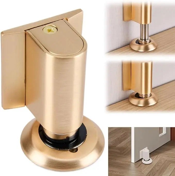 Bluejw Magnetic Door Stoppers - Bottom of Door Security Stops Tools - No Drill Invisible Doorstop for Interior Doors - Image 2