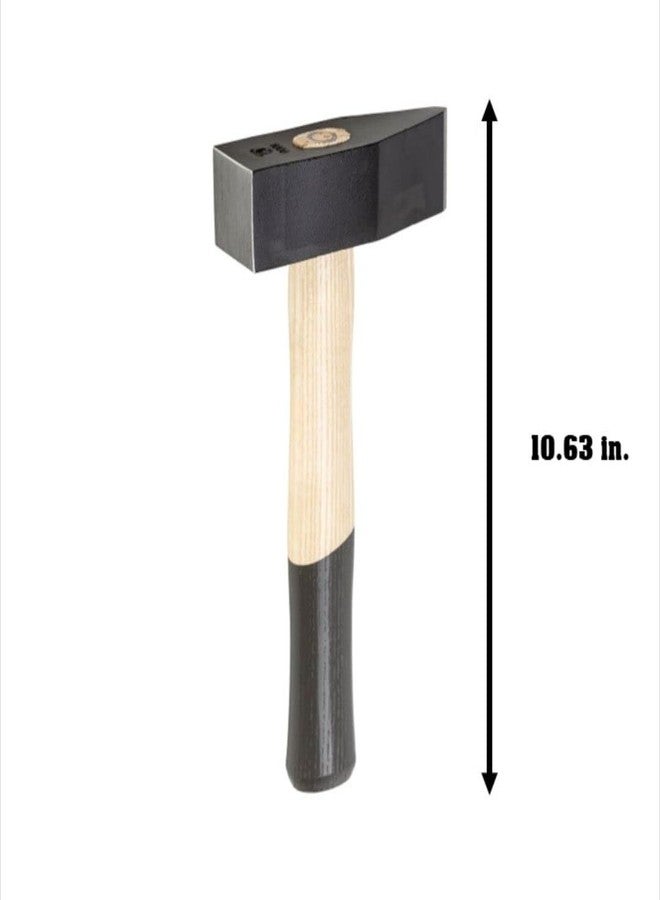 Picard Stone SledgeHammer 1250g - Hardscaping & Masonry Tool, Black Powder-Coated Alloy Steel Head, Dual Curved Ash Wood Handle, Ring Wedge Fixture for Secure Connection, 0005991-1250 - Image 3