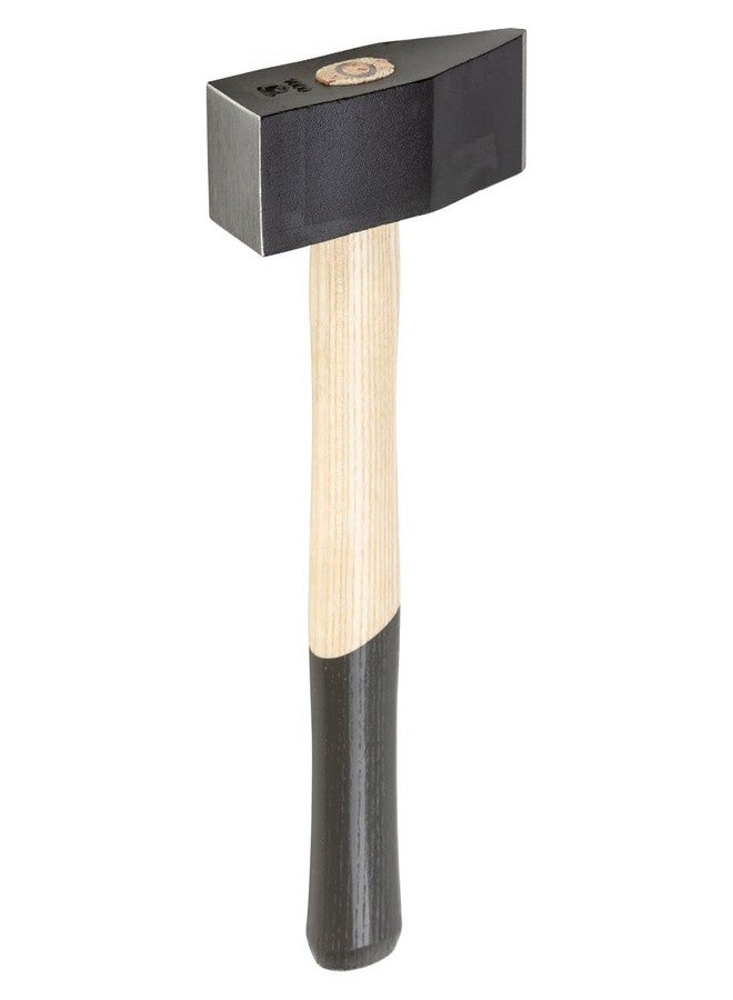 Picard Stone SledgeHammer 1250g - Hardscaping & Masonry Tool, Black Powder-Coated Alloy Steel Head, Dual Curved Ash Wood Handle, Ring Wedge Fixture for Secure Connection, 0005991-1250 - Image 1