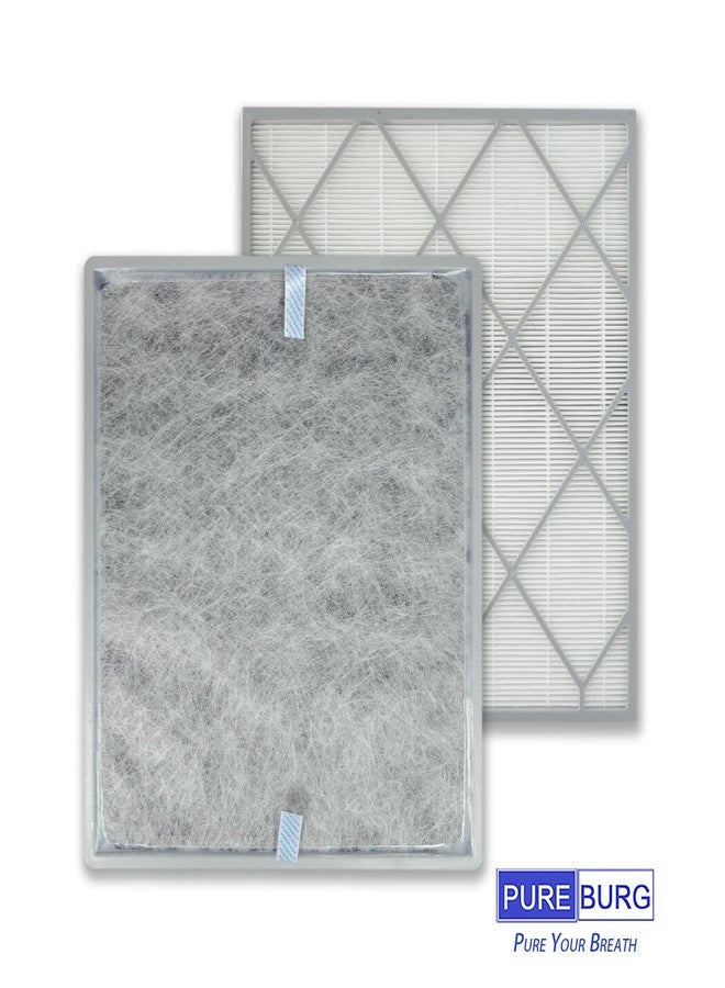 PUREBURG فلتر بديل من بيوربيرغ متوافق مع أجهزة تنقية الهواء شارك HE401 وHE402 وHE405، فلتر HE4FKPET وH13 بتقنية الكربون النشط HEPA، نظام ترشيح رباعي المراحل، عبوة واحدة - Image 5
