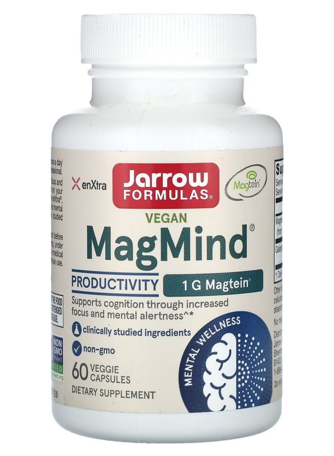 jarrow formulas Vegan MagMind Productivity 60 Veggie Capsules