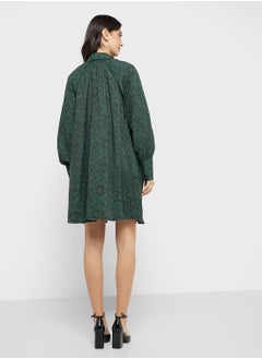 YAS Puff Sleeve Bow Detail Dress  - Image 2