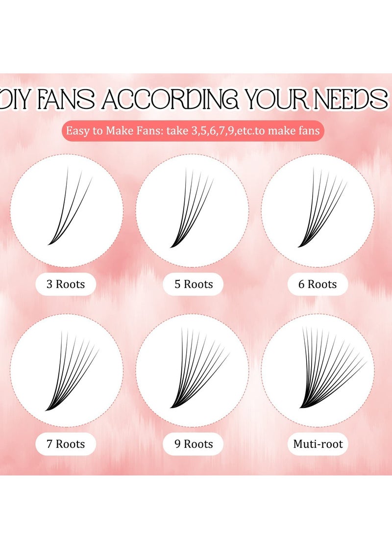 SYOSI Colored Glitter Lash Extensions Colored Lash Eyelashes Party Makeup Eyelashes (Multicolored,15 mm) - Image 5