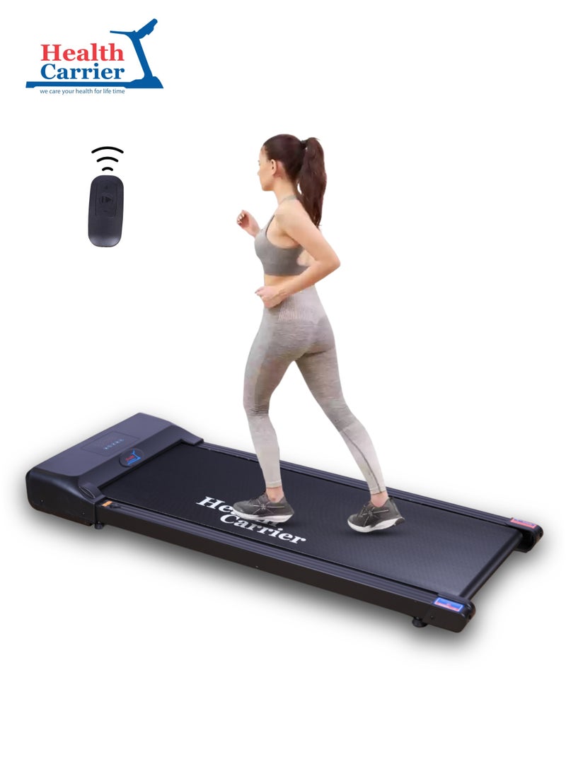 Health Carrier HC-T507 Slim Portable Running Pad Treadmill - LED Display With Wireless Remote Control, 100kg weight capacity-Under Desk Running Walking Machine Treadmill - Image 1