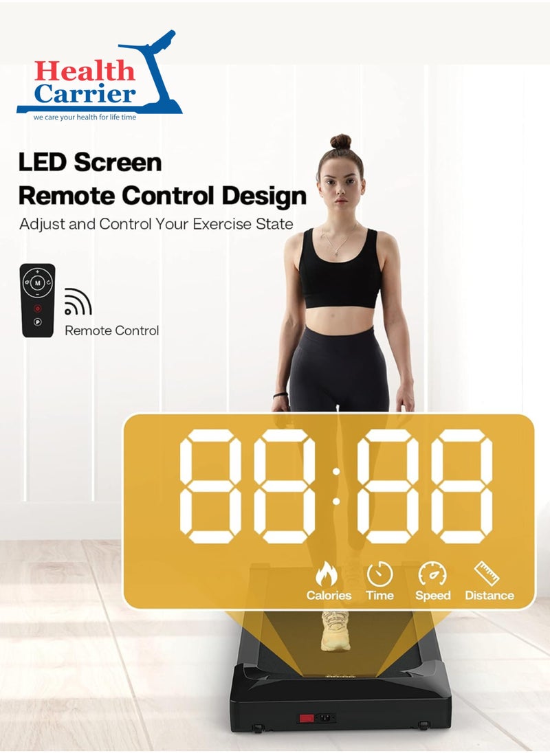 HC-T507 Slim Portable Running Pad Treadmill - LED Display With Wireless Remote Control, 120kg weight capacity-Under Desk Running Walking Machine Treadmill - pzsku/Z283046389DB77EA3C2CCZ/45/_/1734363999/6b7e2c30-a66d-4aea-bfe8-e9e981dbc574