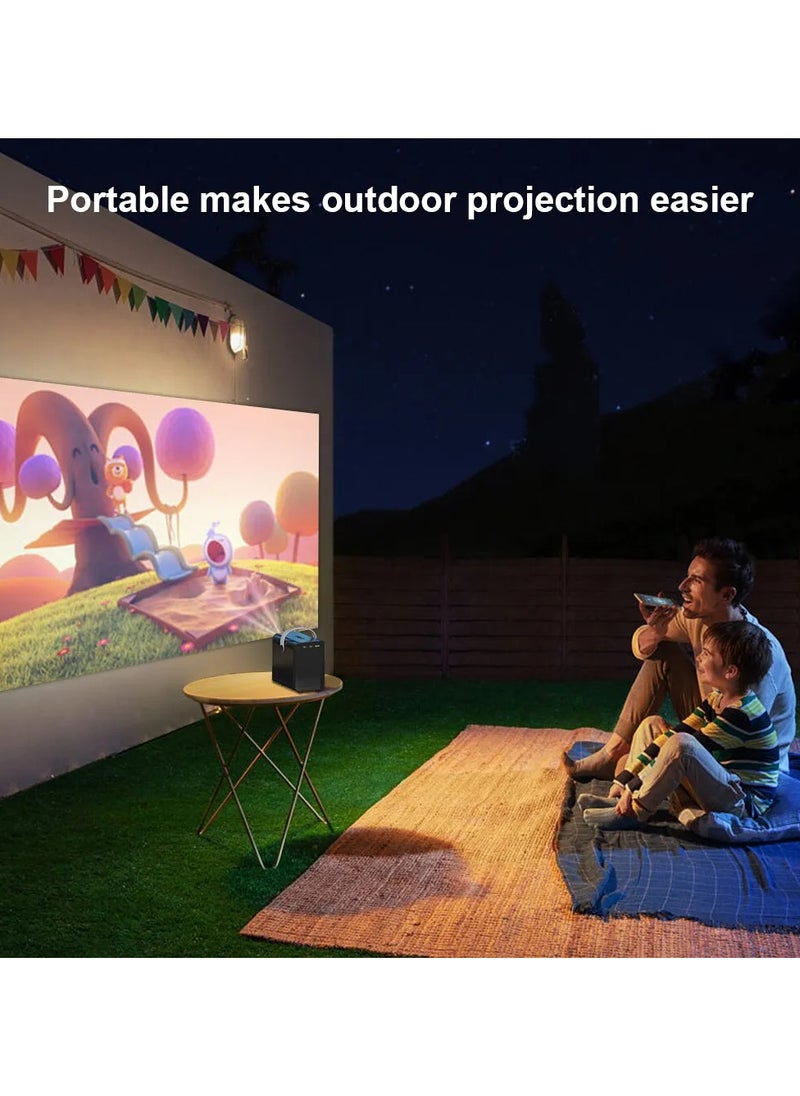 Projector Android 10 Smart Portable with WiFi and Bluetooth Outdoor 10000 Lumens Brightness 4GB RAM 64GB ROM 1080P and 4K video
