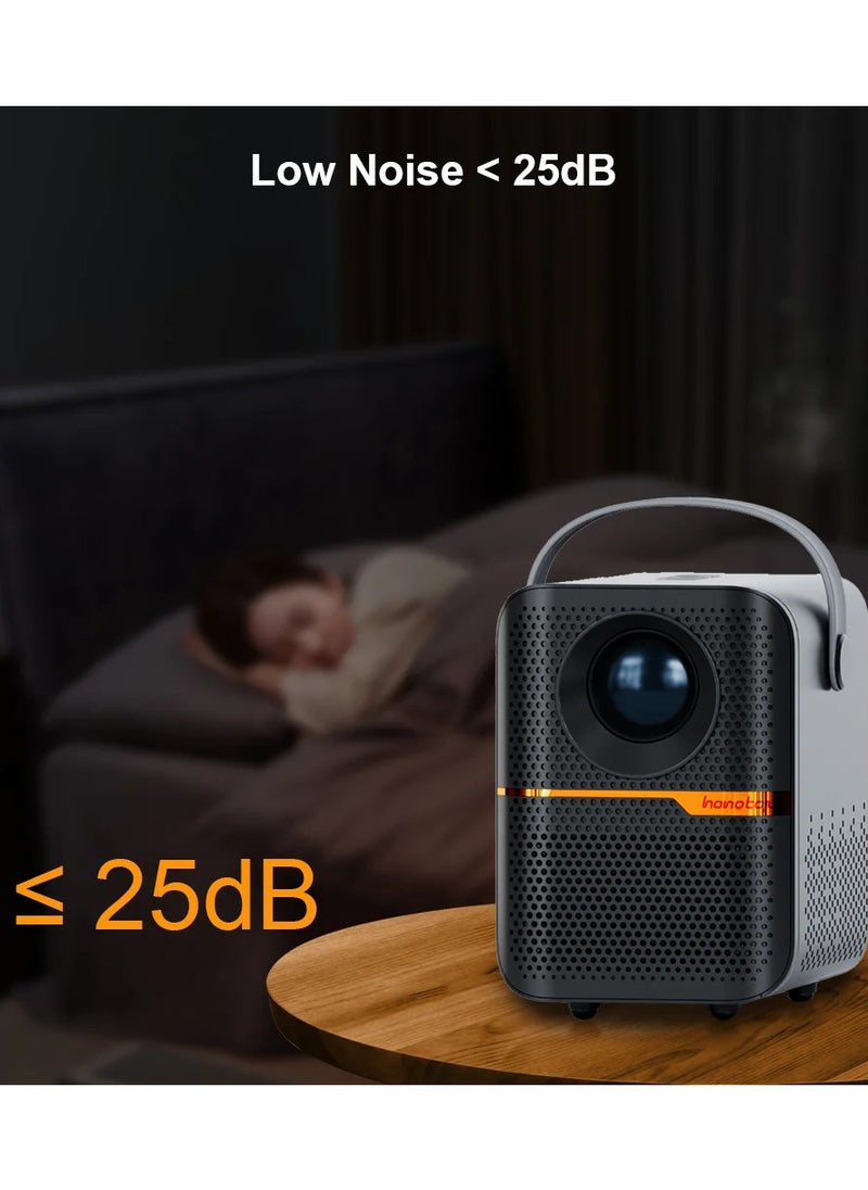Projector Android 10 Smart Portable with WiFi and Bluetooth Outdoor 10000 Lumens Brightness 4GB RAM 64GB ROM 1080P and 4K video