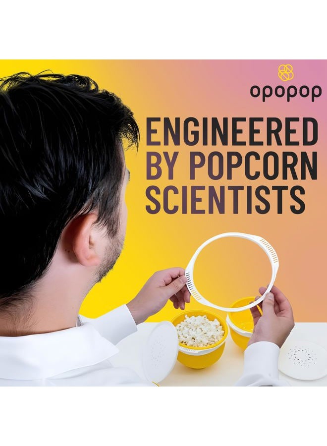 OPOPOP أوبوبوب صانع الفشار السيليكوني - صانع الفشار في الميكروويف وعاء قابل للطي، خالي من BPA وآمن في غسالة الصحون - Image 5
