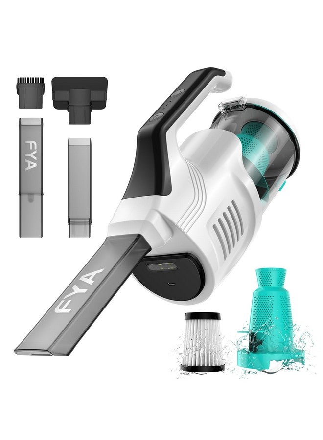 FYA 5-in-1 Wireless Handheld Vacuum Car Vacuum Cleaner with LED Light for Home, 10kpa Powerful Suction Lightweight Portable Vacuum for Pet, Cordless Vacuum for Carpet Stairs Pet Hair Deep Cleaning - Image 1