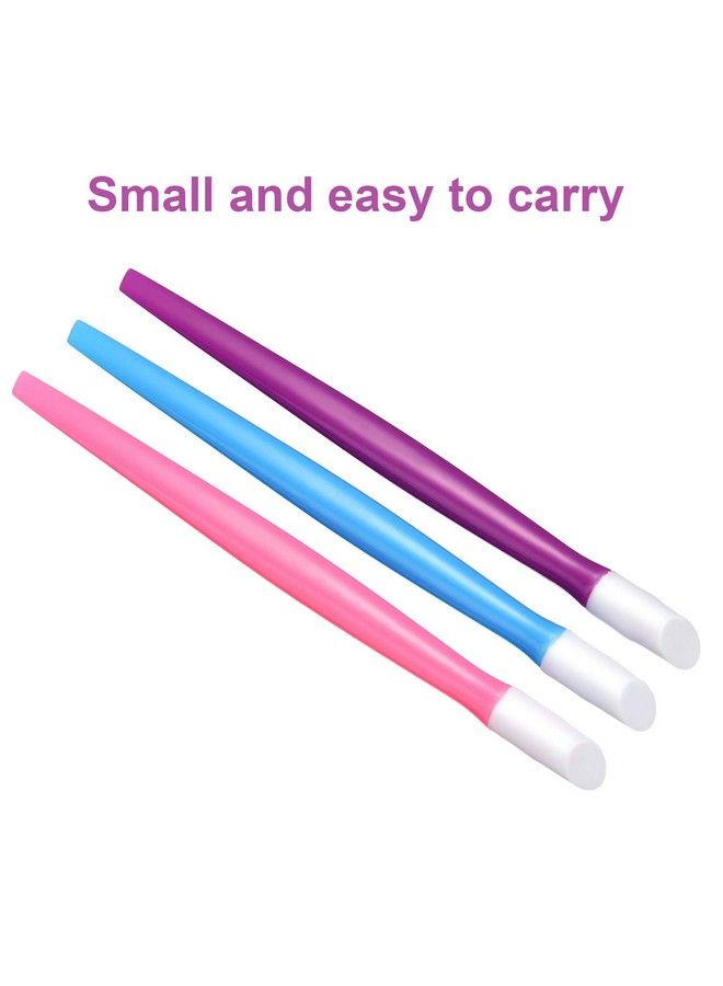 BBTO 30 قطعة من أداة دفع الجلد حول الأظافر بمقبض بلاستيكي وبدلاء مطاطية لتنظيف الأظافر أداة فناجين ملونة للرجال والنساء عيد الميلاد عيد الحب - Image 4