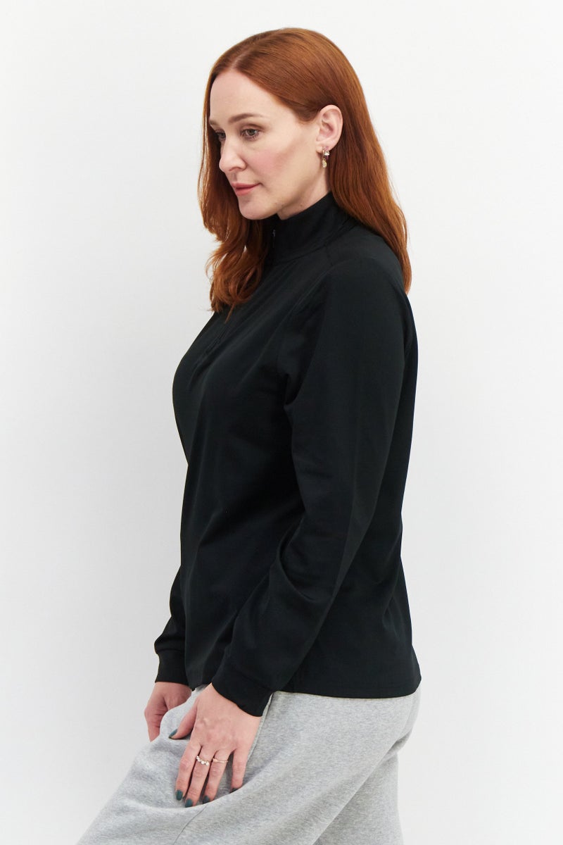 CASTORE Women Sportswear Fit Long Sleeves Training Swearshirt, Black - Image 4